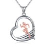 JERWLI Gymnastics Necklace Gifts Gymnast Pendant Jewellery Gymnastics Inspiration Team