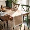 Dremisland Hessian Table Runner, Jute Lace Tablecloth, Rustic Dresser Table