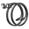 SATA Cable III 0.6FT (2-Pack), 7-Pin 90 Degree Right Angle