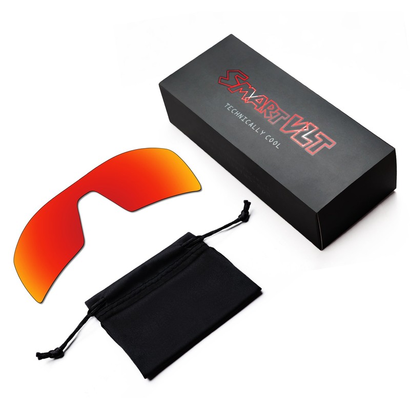 SmartVLT Men's Fire Red Replacement Lenses for Oakley Oil Rig