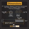 GusHillUSA GH25389-6 Channel-Mount Adjustable Trailer Coupler Hardware Kit, Yellow Zinc