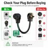 4 Prong to 3 Prong Dryer Plug Adapter, NEMA 10-30P