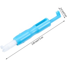 Sewing Machine Needle Threaders, 2 Sewing Needle Inserter Automatic Needle Threader Needle Threading Quick Sewing Threader Needle Threading Tool for Sewing Machine Auto Threader Needle Changer Blue