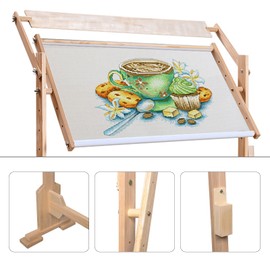 Floor-Standing Type Stand with Adjustable Embroidery Stand Cross Stitch Floor Stand for Living Room, Dining Room, Study Room, Bedroom(29.52*15.75inch)