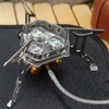 TOMSHOO 5800W Foldable Camping Gas Stove 3 Burners Piezo Ignition