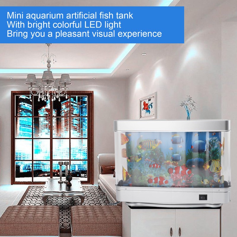 Artificial Aquarium Lamp LED Light Compact Fake Fish Tank Aquarium