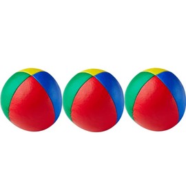 Diabolonet Henrys Juggling Balls 67 mm Premium Smooth Leather Red Blue Yellow Green