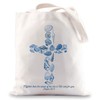 JNIAP Beachy Christian Tote Bag Christian Gift Mightier Than The