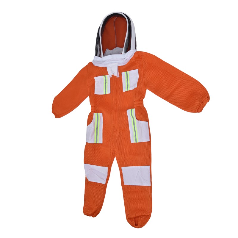 Beekeeping Suit Mesh Breathable Bee Proof Clothing One Piece Protective