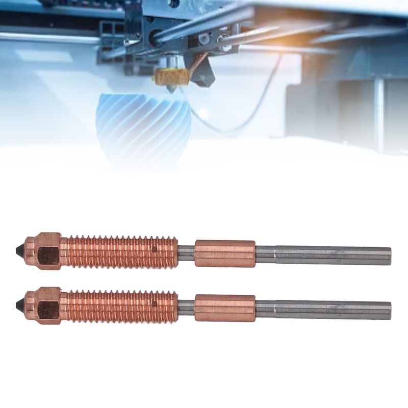 2Pcs Quick Swap 3D Printer Nozzle Integrated Replacement Ti Alloy
