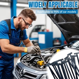 Universal Cable Tie Buckle, Nylon Cable Ties, Robust, Nylon Universal Cable Tie Buckle, Multi-Purpose Plastic Cable Ties, Nylon Holder for Construction, Garden, Body, Quick Fixation (50 Pieces)