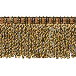 DÉCOPRO Bullion Fringe Trim Fringe Trim, Color# P63 - Saddle Brown [Sold By The Yard]