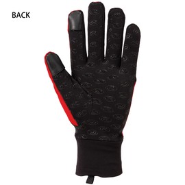 Rawlings Baseball Adult Gloves Thermal Stretch Knit Gloves EAC14F05 Black/Red Size One Size Fits All