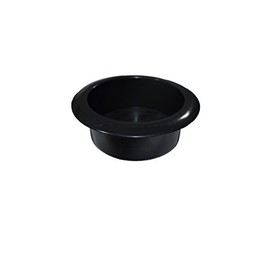 FR Universal Replacement Black Plastic Cup Holder, 3 1/2" Diameter