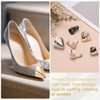 sourcing map 2Pcs Metal Shoes Pointed Protector High Heel Toe