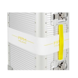 FPM Milano Bank S Elastic Strap, Durable Luggage Accessory Made in Italy, Uniquely Designed from 100% Neoprene Material in Vibrant Laser Lemon, Bright and Unique look, Easy Fit Elastic, Medium