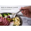 Boundless Voyage Titanium Spoon with Bottle Opener Outdoor Camping Backpacking