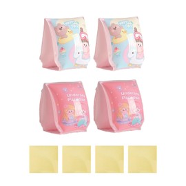 Arm Ring, Arm Float, Children, Arm Helper, Both Arms, Swimming, Assistant, Summer Vacation, Sea, Summer Pool, Kids, Children, Arm, Float, Thickening, Girls, Boys, Repair Patches, 2 Pairs (4 Pieces