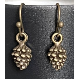 Little Bronze Pinecone Earrings Nature Jewelry Earrings for Women #3298FE332