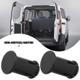 LT Easiyl 2 Sets Car Rear Door Check Strap Release Button Trim Set Replacement Part 4067333 4067351 Compatible with Ford Transit 2000-2014