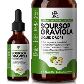 iMATCHME Soursop Graviola Liquid Drop for Cell Support & Regeneration, Immune System and Gut Health Support, Pure Soursop Bitters Liquid, High Absorption, Sugar/Gluten Free, Natural Flavor, 2 Fl Oz