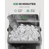 Totnz Boost Ice Maker with 2.5L Expanding Ice Basket &