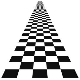 Remagr Racetrack Floor Running Black Racer Party Decoration Mat Road Table Runner Long Racetrack Tablecloth Drag for Party(66 ft X 3 ft,Checkered Style)