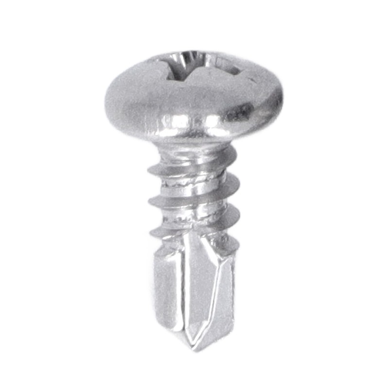 200Pcs Self Drilling Screw Stainless Steel Round Head M4.8x13 Fastener
