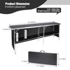 REDCAMP Portable Bar Table, Pop Up Folding Mobile Bar Bartender