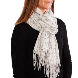 Dog Print Scarf, Lightweight Scarfs Warp For Dog Lovers, Scarves and Wraps with Dog Design, Gift for Dog Lovers, Gifts for Women (Spaniel)