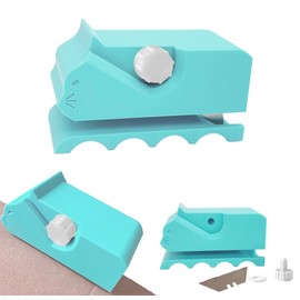 Cardboard Strip Cutter, Cat Scratcher Cutter, Cardboard Cutter for Cat Scratcher, Cat Scratcher Cardboard Cutter, 3D Printing Handheld DIY Cutting Tool Accessories, Gift for Cat Lovers (Light Blue)