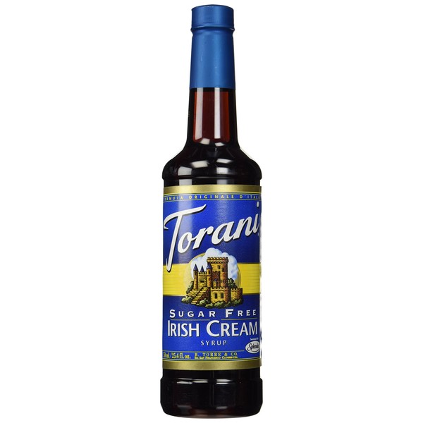 Torani Sugar Free Irish Cream Syrup, 750mL (25.4 fl oz)