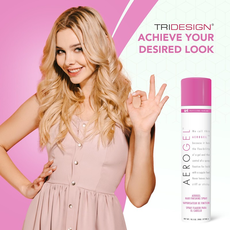 TRI Design Aerogel Hairspray - Strong Hold Hair Finishing Spray