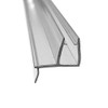 Clear Shower Door Sweep Seal with Drip Rail for 3/16"
