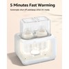 Baby Bottle Warmer, Grownsy 8-in-1 Fast Milk Warmer with Timer
