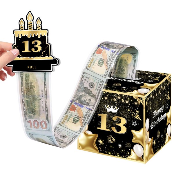 13th Birthday Money Box for Boys Girls, 13 Years Old