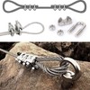 Bailinks 10 Pcs Wire Rope Clamp M4, 304 Stainless Steel