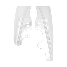 HDBUBALUS Motorcycle ABS Mid-Frame Air Deflector Air Heat Deflectors Side Wings Air Deflector Heat Shield Air Deflector Trim Fit For Harley Touring 2001-2008 Chrome