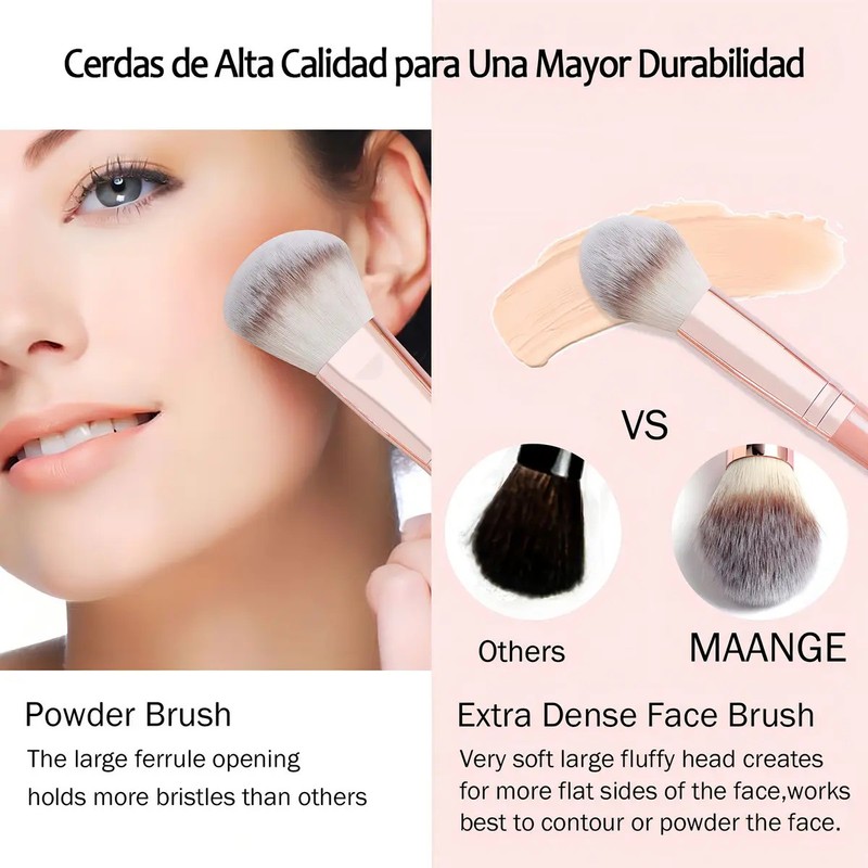 Brochas MAANGE Kit Maquillaje Set De Brochas De Maquillaje Multifuncional