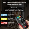 Pinless Wood Moisture Meter Damp Meter with Backlit LCD Screen