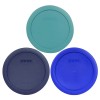 Pyrex 7201-PC 4 Cup (1) Blue (1) Turquoise (1) Cobalt