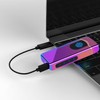 Triple Arc Plasma Lighter 500 mAh Battery USB Rechargeable Windproof