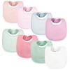 Tiny Twinkle Baby Feeding Bibs 8 Pack - Waterproof and
