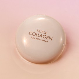 Triple collagen egg skin cushion (snail pack) smooth cover 01 skin beige / 트리플 콜라겐 에그스킨 쿠션 (스네일팩 ) 매끈커버 01 스킨베이지