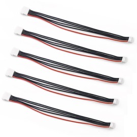 5PCS JST-XH 4S Balance Plug Extension Lead Wire 22AWG 20cm Battery Balance Plug Cable for LiPo Battery Balance Charging Silicone Wire
