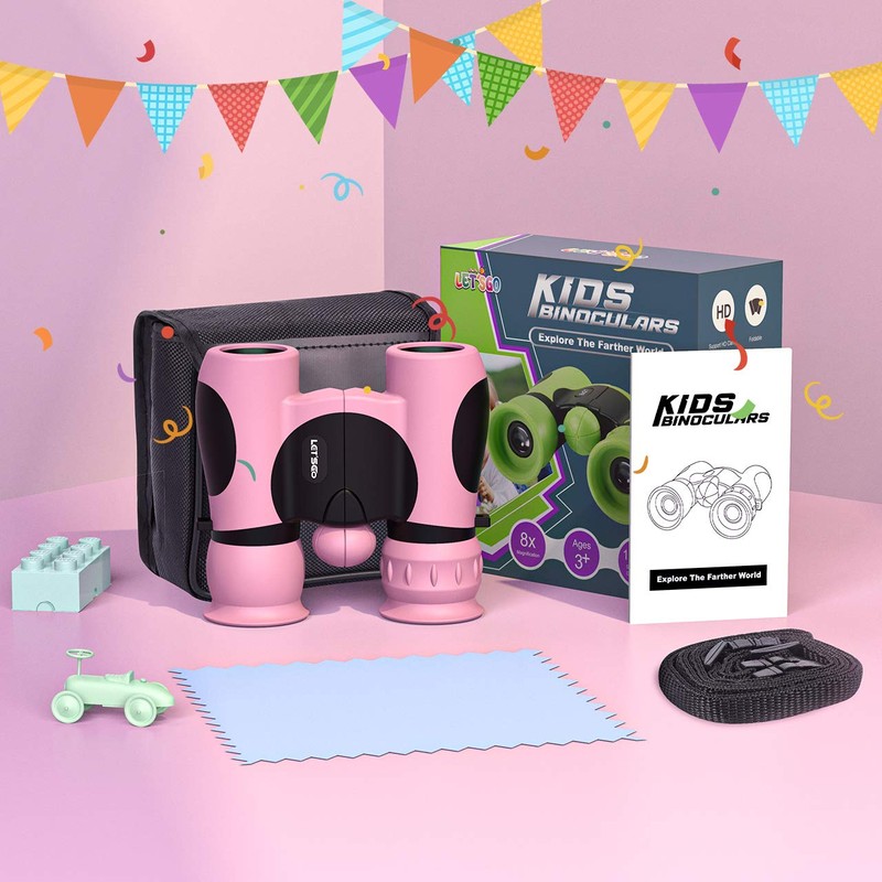 LetsGO toyz 2020 Binoculars for Children, 8 x 21, Christmas