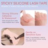 Miuffue Lash Tape for Eyelash Extensions, Silicone Adhesive Eyelash Extension