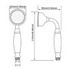 Wussh Bathroom Classic Traditional Brass Telephone Hand Shower Head Polished