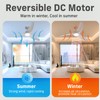 TAVZAKE Ceiling Fans with Lights, 42 inch Low Profile Ceiling