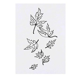 'Falling Leaves' Temporary Tattoo - Water Resistant, Skin-Safe, Non-Toxic Transfer (TO00025979)